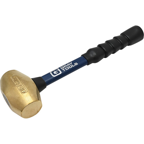 Brass Hammer, 4 lbs. Head Weight, 14" L Superchem Industries