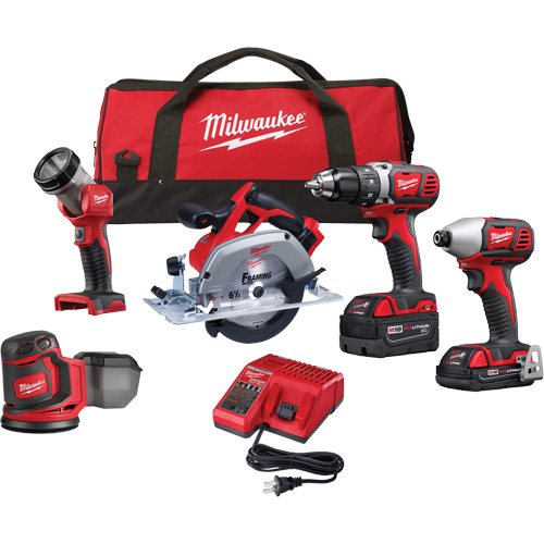 M18 5-Tool Combo Kit, Lithium-Ion, 18 V Superchem Industries