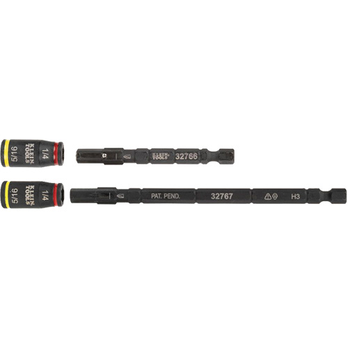 3-in-1 Impact Flip Socket Set, Hex, 1/4" Drive, 3 Pcs Superchem Industries