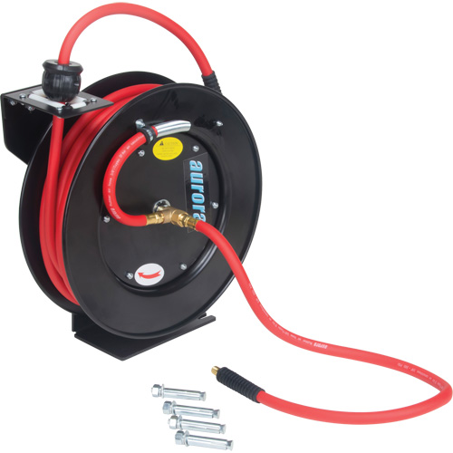 Hose Reel, Air/Water, 1/2" x 50', Single Hose, 300 psi Superchem Industries