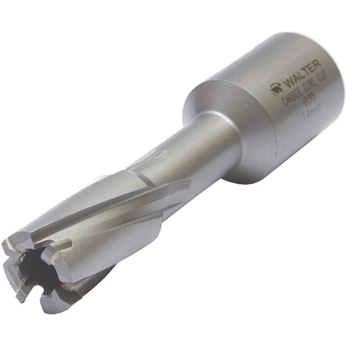 Core Cut Annular Cutter with Weldon Shank, 12 mm Diameter, Carbide, 30 mm Depth of Cut, 3/4" Shank Superchem Industries