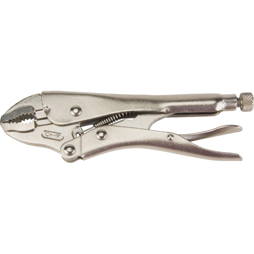 Locking Pliers with Wire Cutter, 7" Length, Curved Jaw Superchem Industries
