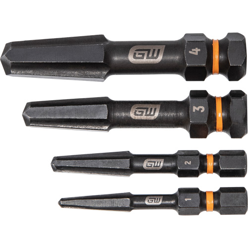 Bolt Biter Screw Extractor Set, High Speed Steel, 4 Pieces Superchem Industries