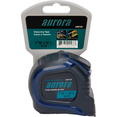 Tape Measure, 1" x 16', Imperial & Metric Graduations Superchem Industries