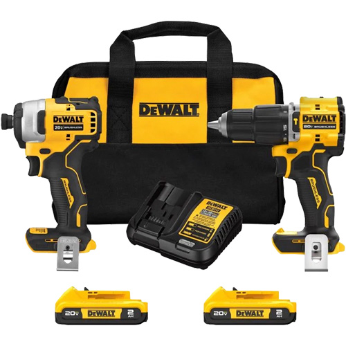 Atomic Cordless & Brushless Two-Tool Combo Kit, Lithium-Ion, 20 V Superchem Industries