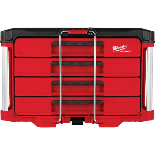 PackOut 4-Drawer Tool Box, 16-3/10" x 22-1/5" x 14-3/10", Red Superchem Industries