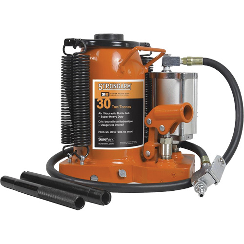 Air Assist Bottle Jacks, 30 Ton(s), Air Hydraulic Superchem Industries