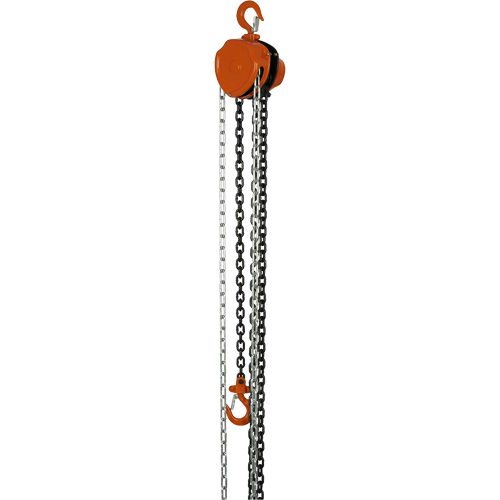 VHC Series Chain Hoists, 10' Lift, 1100 lbs. (0.5 tons) Capacity, Alloy Steel Chain Superchem Industries