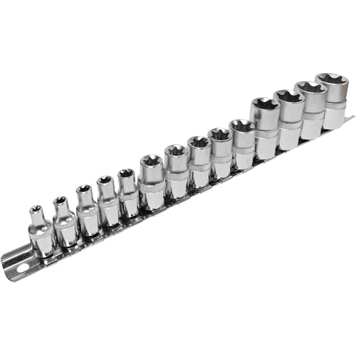 SS314TS  Standard External Socket Sets, Torx&reg;, 1/2"/1/4"/3/8" Drive, 14 Pcs Superchem Industries