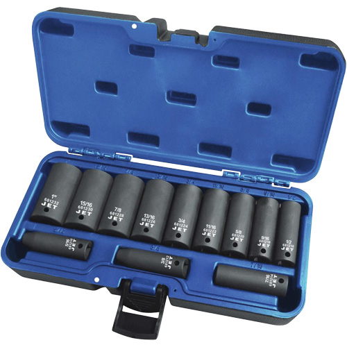 PS1238D Jeux - douilles, 12 Mcx, Chocs, Prise de 3/8", Profond Superchem Industries