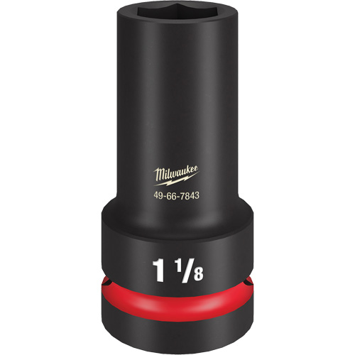 Shockwave Impact Duty Thin Wall Extra Socket, Impact, 1-1/8", 1" Drive, 6 Points, Deep Superchem Industries
