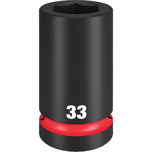 Shockwave Impact Duty Socket, Impact, 33 mm, 1" Drive, 6 Points, Deep Superchem Industries