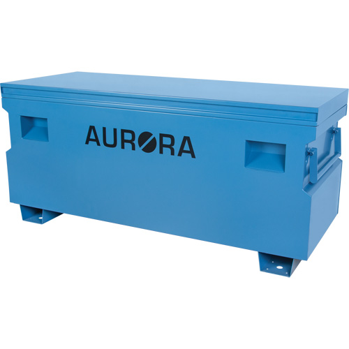 Coffre &agrave; outils de chantier, 60" x 24" x 27-1/2", Acier, Bleu Superchem Industries