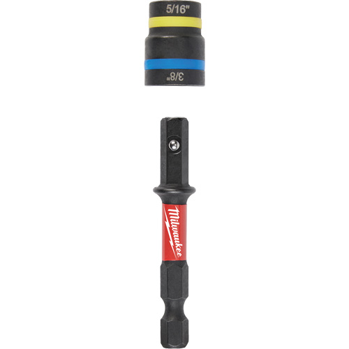 Shockwave Impact Duty Quik-Clear 2-in-1 Nut Driver, 5/16"/3/8" Drive, 2-1/2" L, Magnetic Superchem Industries