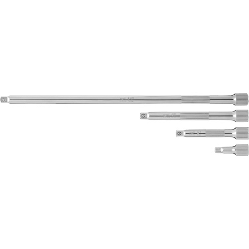 Jeu de rallonges prise, Prise de 1/4", Fini Chrome, 4 Mcx Superchem Industries