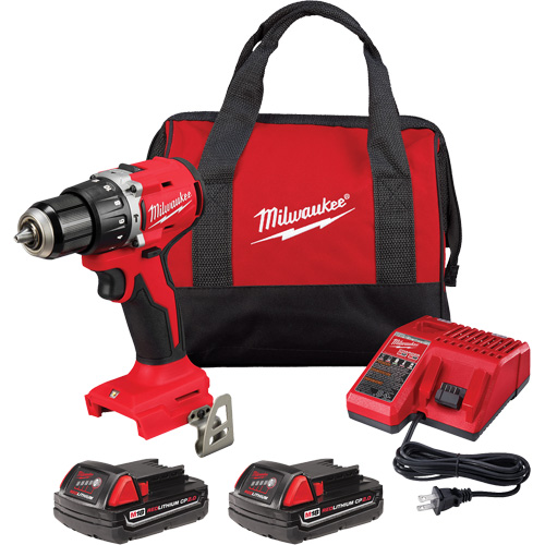 Ensemble perfomarteau/tournevis compact sans balai  M18, Lithium-ion, 18 V, Mandrin 1/2", Couple 550 lb-po Superchem Industries