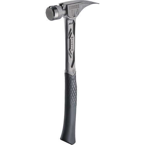 TIBONE Milled Titanium Framing Hammer, 14 oz., Solid Steel Handle, 15-1/4" L Superchem Industries