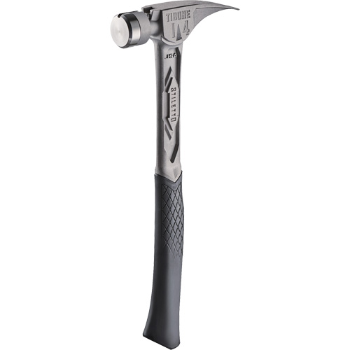 TIBONE Smooth Titanium Framing Hammer, 14 oz., Solid Steel Handle, 15-1/4" L Superchem Industries