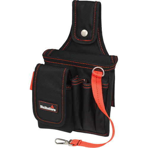 Small Technician's Pouch, Ballistic Polyester, Black/Red Superchem Industries