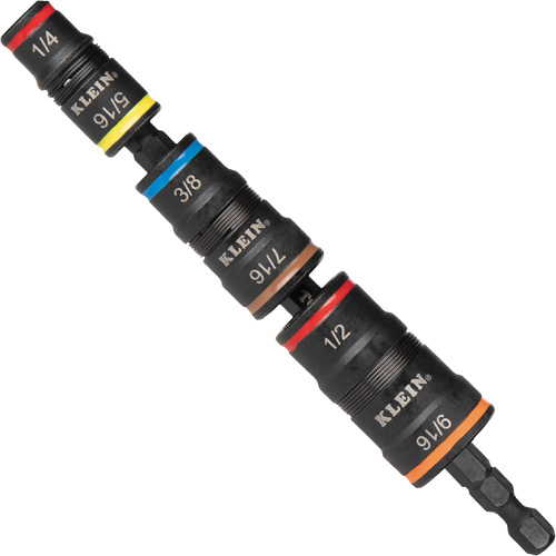 7-in-1 Flip Socket Set, 8 Pcs, Impact, 1/4'' Drive Size Superchem Industries