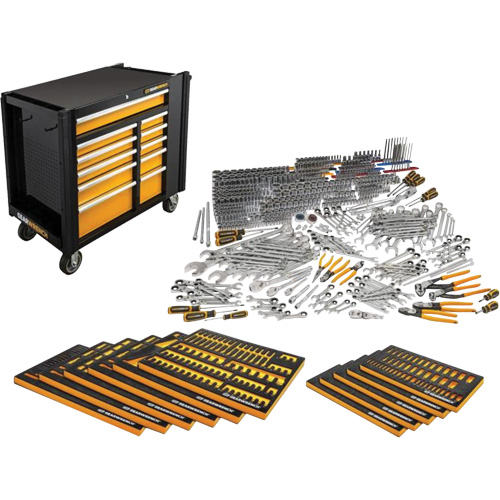 Master Mechanic's Hand Tool Set & Mobile Work Station, 614 Pieces Superchem Industries