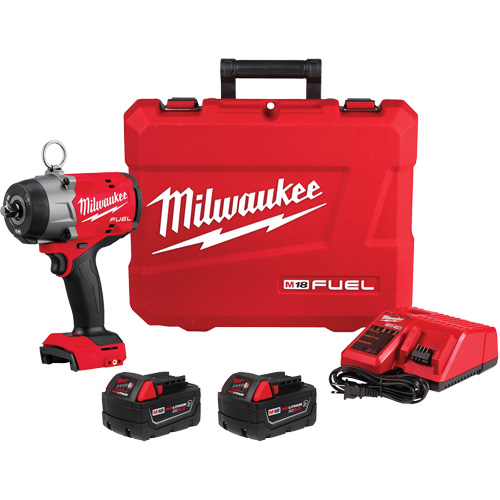 M18 Fuel High Torque Impact Wrench with Pin Detent Kit, 18 V, 1/2" Socket Superchem Industries
