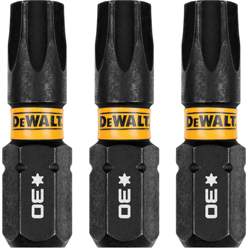 Forets pour tournevis &agrave; chocs FLEXTORQ 3 mcx, Torx, T-30, Prise 1/4" Superchem Industries