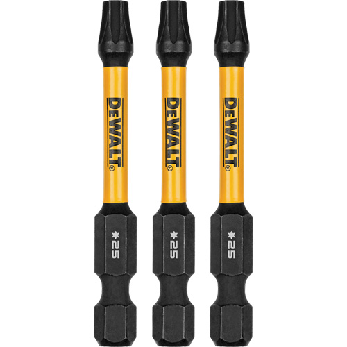 Forets pour tournevis &agrave; chocs FLEXTORQ 3 mcx, Torx, T-25, Prise 1/4" Superchem Industries