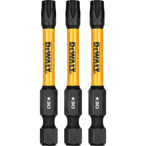 Forets pour tournevis &agrave; chocs FLEXTORQ 3 mcx, Torx, T-30, Prise 1/4" Superchem Industries