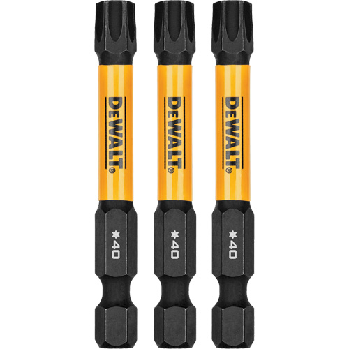 3-Piece FLEXTORQ&reg; Impact Screwdriving Bits, Torx, T-40, 1/4" Drive Superchem Industries