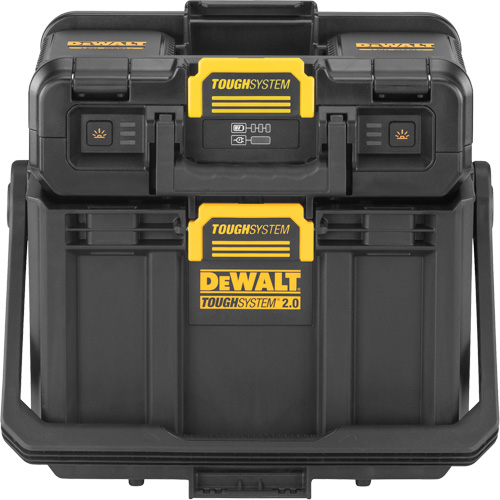 Baladeuse ajustable ToughSystem 2.0 avec rangement, 16" x 11" x 14", Noir/Jaune Superchem Industries