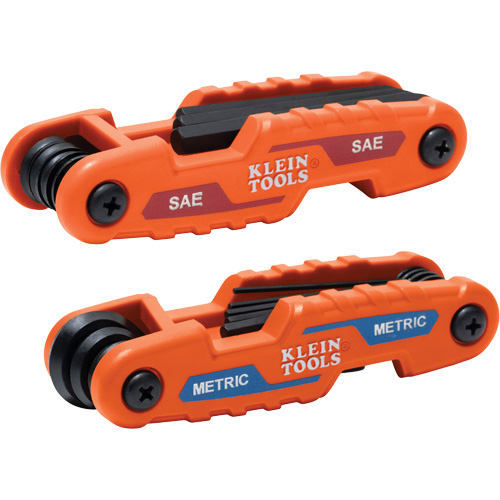Compact Folding Hex Key Set, 17 Pcs., Metric & Imperial Superchem Industries