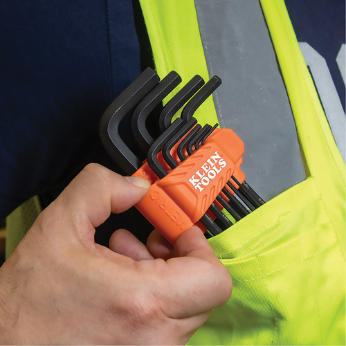 L-Style Long Ball-End Hex Key Set, 10 Pcs., Metric Superchem Industries