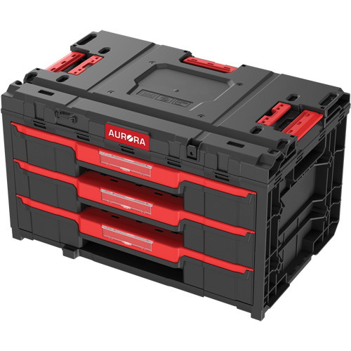 Arx&reg; 3-Drawer Toolbox, 23-1/10" x 15" x 13-2/5", Black Superchem Industries