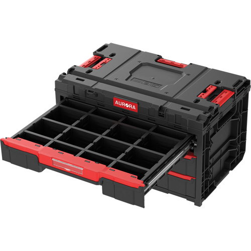 Arx&reg; 3-Drawer Toolbox, 23-1/10" x 15" x 13-2/5", Black Superchem Industries