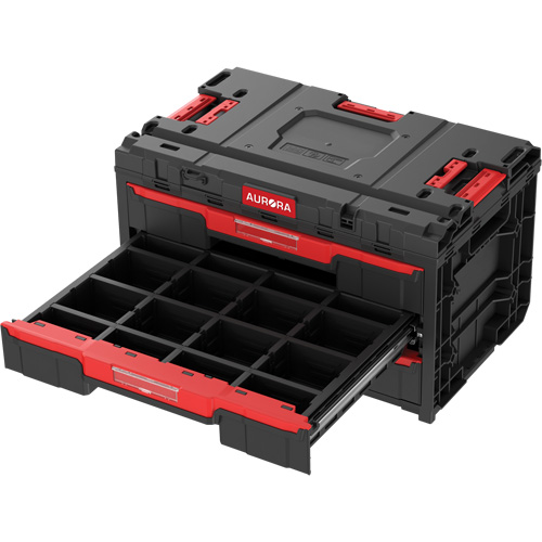Arx&reg; 3-Drawer Toolbox, 23-1/10" x 15" x 13-2/5", Black Superchem Industries