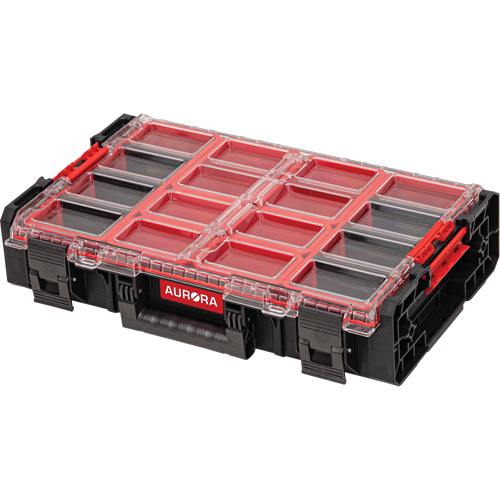 Organisateur tr&egrave;s-grand avec bacs courts Arx, 23" x 15-1/5" x 5", Noir Superchem Industries