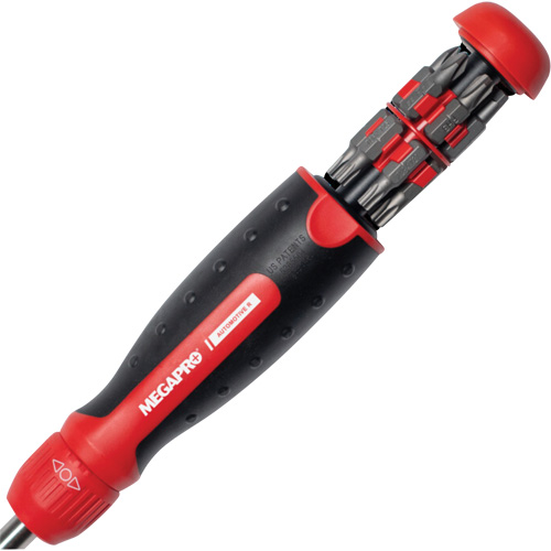 13-in-1 Automotive Ratcheting Multi-Bit Screwdriver, Cushion Grip Handle Superchem Industries