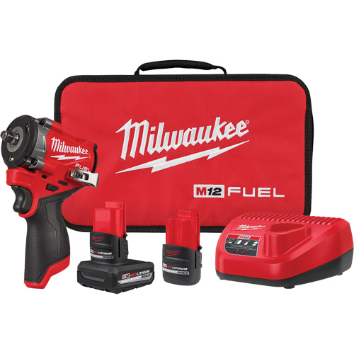 Fuel Stubby Impact Wrench Kit, 12 V, 3/8" Socket Superchem Industries