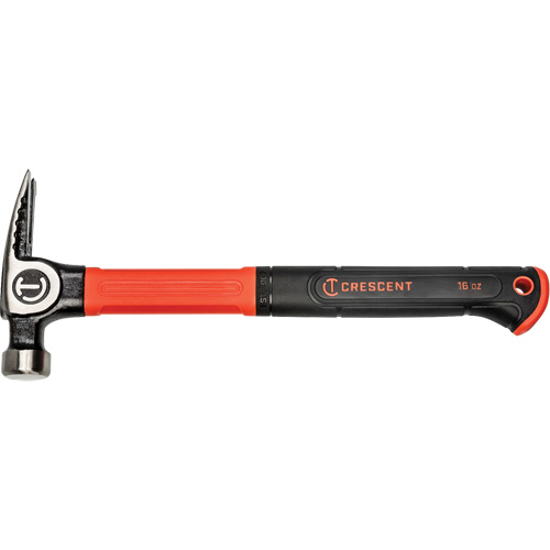 General Purpose Hammer, 16 oz., Fibreglass/Cushion Handle, 14" L Superchem Industries