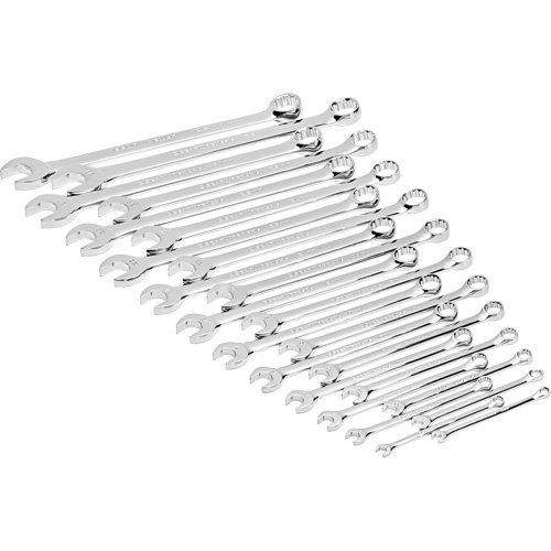 12-Point Long Pattern Combination Metric Wrench Set in Foam Storage Tray, Open-Ended, 24 Pieces, Metric Superchem Industries