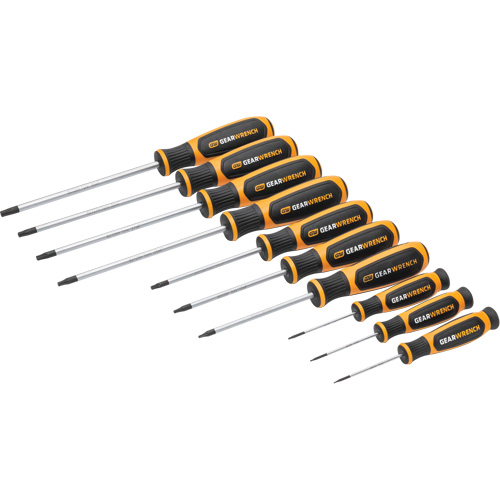 Jeu de tournevis bimat&eacute;riau Torx dans un plateau de rangement en mousse, 10 mcx Superchem Industries