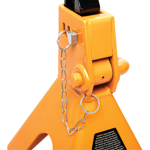 Ratcheting Jack Stand, Locking Pin, 3 tons Capacity, 11-3/4" - 17-1/2" H Superchem Industries