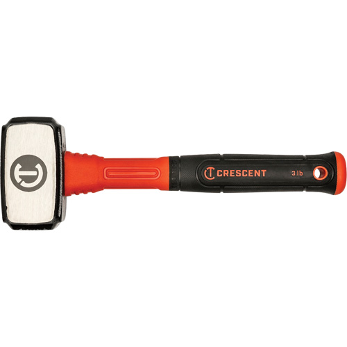 Drilling Hammer, 3 lbs., Fibreglass Handle, 4" L Superchem Industries