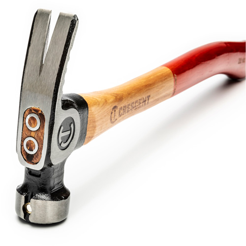 Milled-Face Framing Hammer, 22 oz., Wood Handle, 18" L Superchem Industries