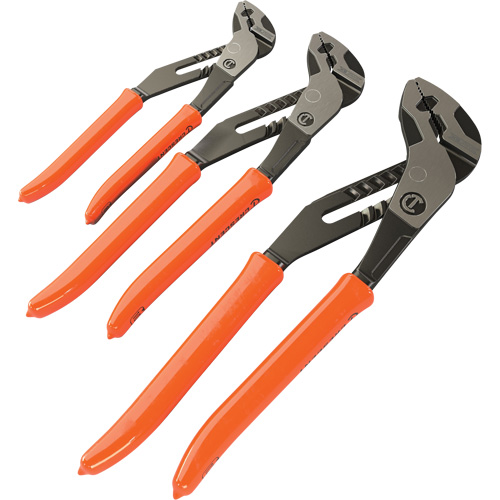 Z2 K9 Straight Jaw Dipped Handle Tongue & Groove Plier Set, 3 Pieces Superchem Industries