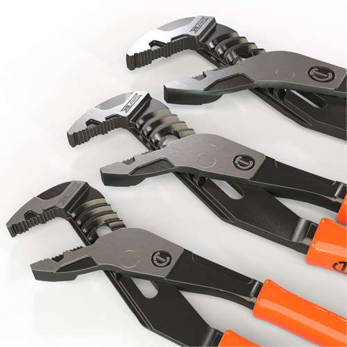Z2 K9 Straight Jaw Dipped Handle Tongue & Groove Plier Set, 3 Pieces Superchem Industries