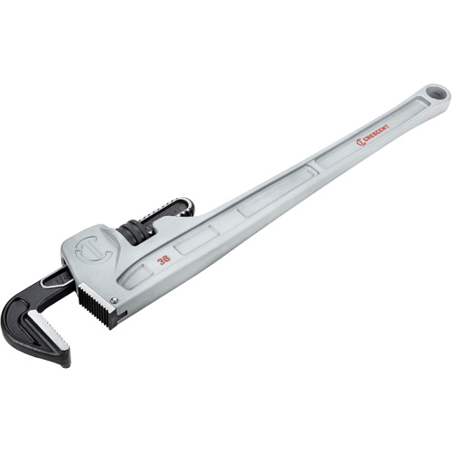 Pipe Wrench, 5" Jaw Capacity, 36" Long, Powder Coated Finish, Non-Ergonomic Handle Superchem Industries