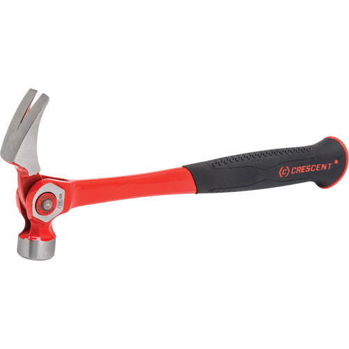 Indexing Claw Hammer, 18 oz., Cushion/Solid Steel Handle, 14" L Superchem Industries