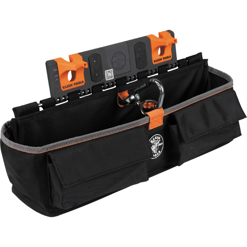 Module pour grande poche avec crochet en S Bucket Work Centre, Nylon, 3 pochettes, Noir/Orange Superchem Industries